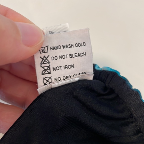 Parah Teal Blue Tie-Dye Women's Swim Bottom Size 44 It - M USA - Picture 5 of 6